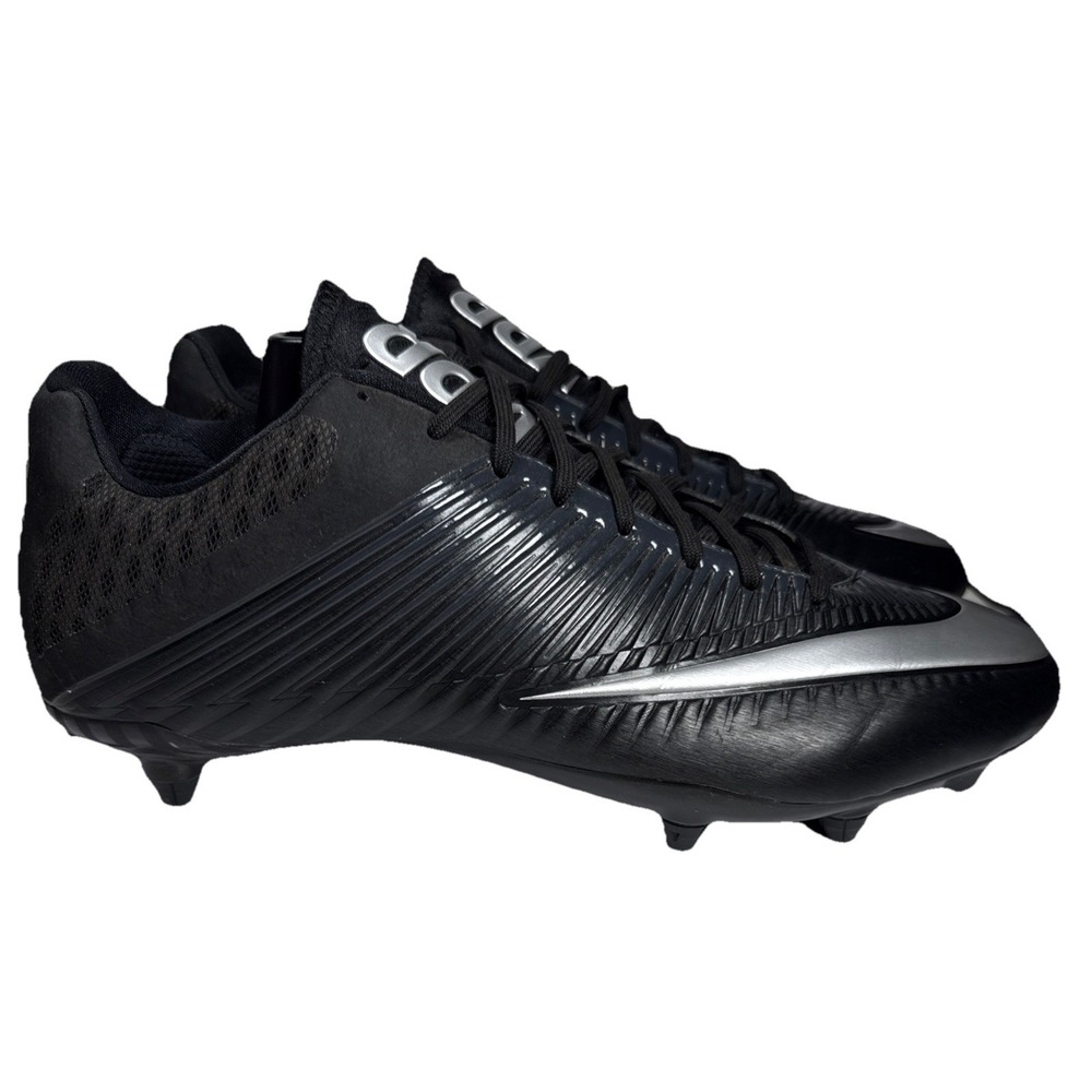 Men's Nike Vapor Speed 2 TD Football Cleat Low Black Silver Sz 14